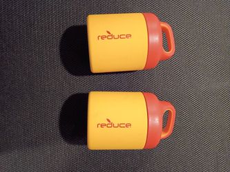 Reduce Canisters Set of 2 Yellow Orange