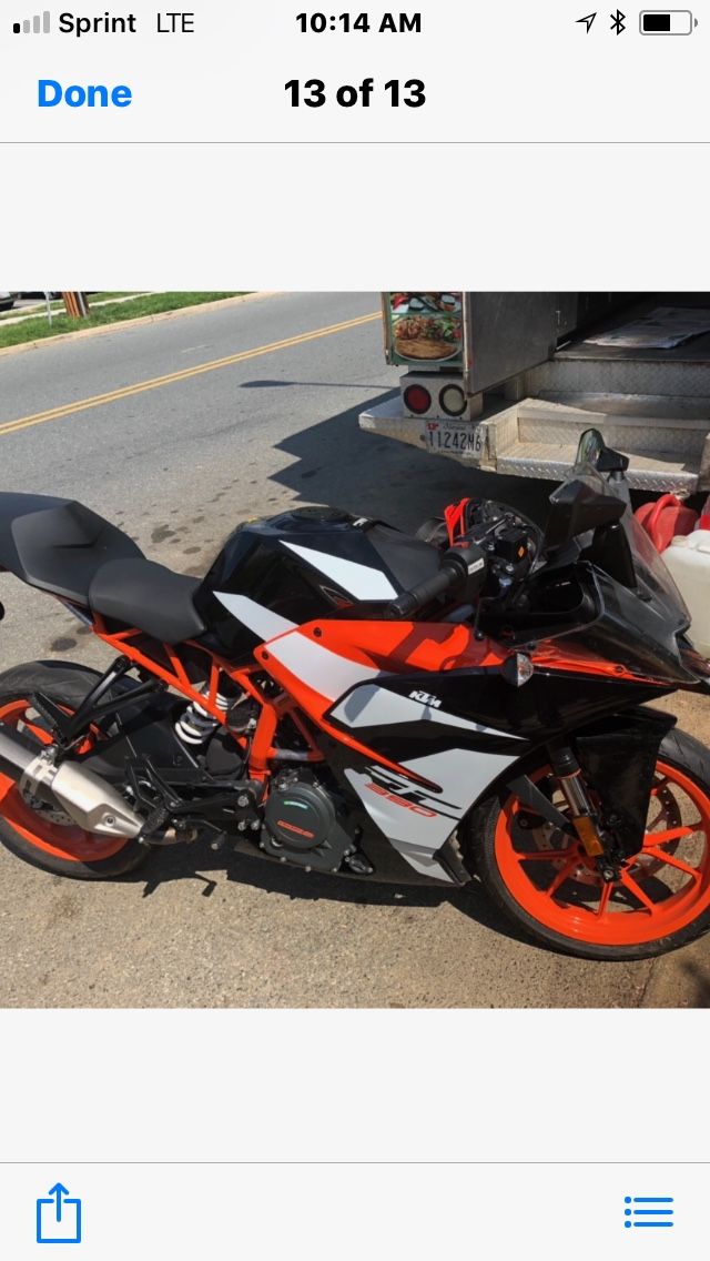 Rc390 ktm 2017 like new 4800$ contact zach3015290080