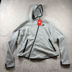 Nike Women's Size Large Tech Fleece Asymmetric Zip Hoodie NWT #3162