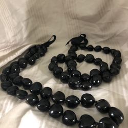 Hawaiian Kukui Nut Statement Wedding Necklace 