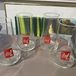 Vintage 7 Up Uncola Upside Down Drinking Glasses