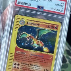 2002 Charizard Expedition Holo Psa 8