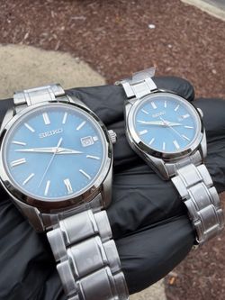 His & Hers Seiko Set Ref # SUR525 40.2mm & SUR531 29.8mm