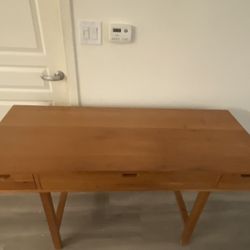 Room&Board Ellis Desk Three Drawer Cherry