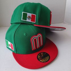 Mexico Baseball New Era Green/Red 2026 World Baseball Classic 59FIFTY Men's Fitted Hat