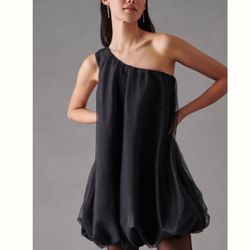 Anthropologie New! Hutch Tulle One Shoulder Mini Dress