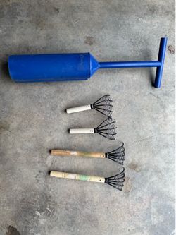 Clam gun and 4 clam racks