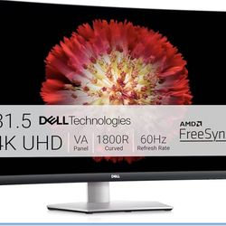【was$550】Dell S3221QS 32” Curved 4K Monitor – $230  never used.