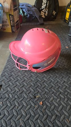 RIP-IT Girls Softball Batting Helmet w/ Face Mask - Pink (Size S/M)