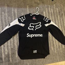 Supreme X Fox racing jersey Black And White L