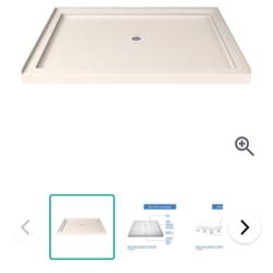 SlimLine 34" x 60" Shower Base with 3-1/4" Center Drain