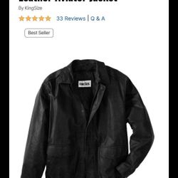 2xl King Size Geniune Leather Jacket 