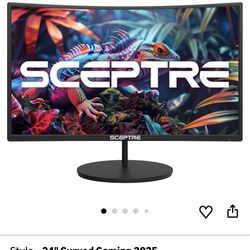 Curved Sceptre gaming monitor 24 inch