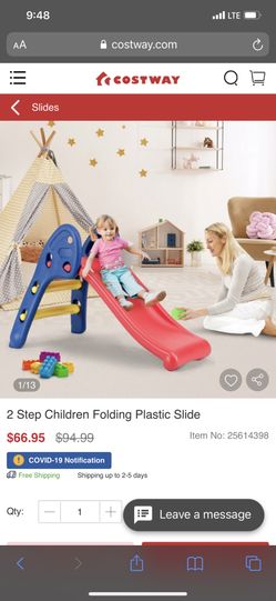 Foldable slide