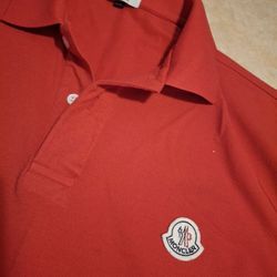 Men Moncler Polo Shirt Size XL Perfect Condition 