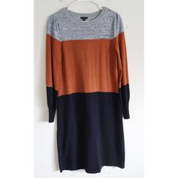 Talbots Colorblock Sweater Dress - Size Small