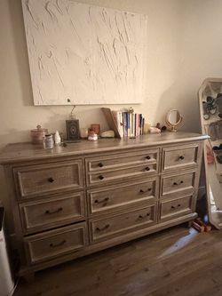King size headboard and dressers