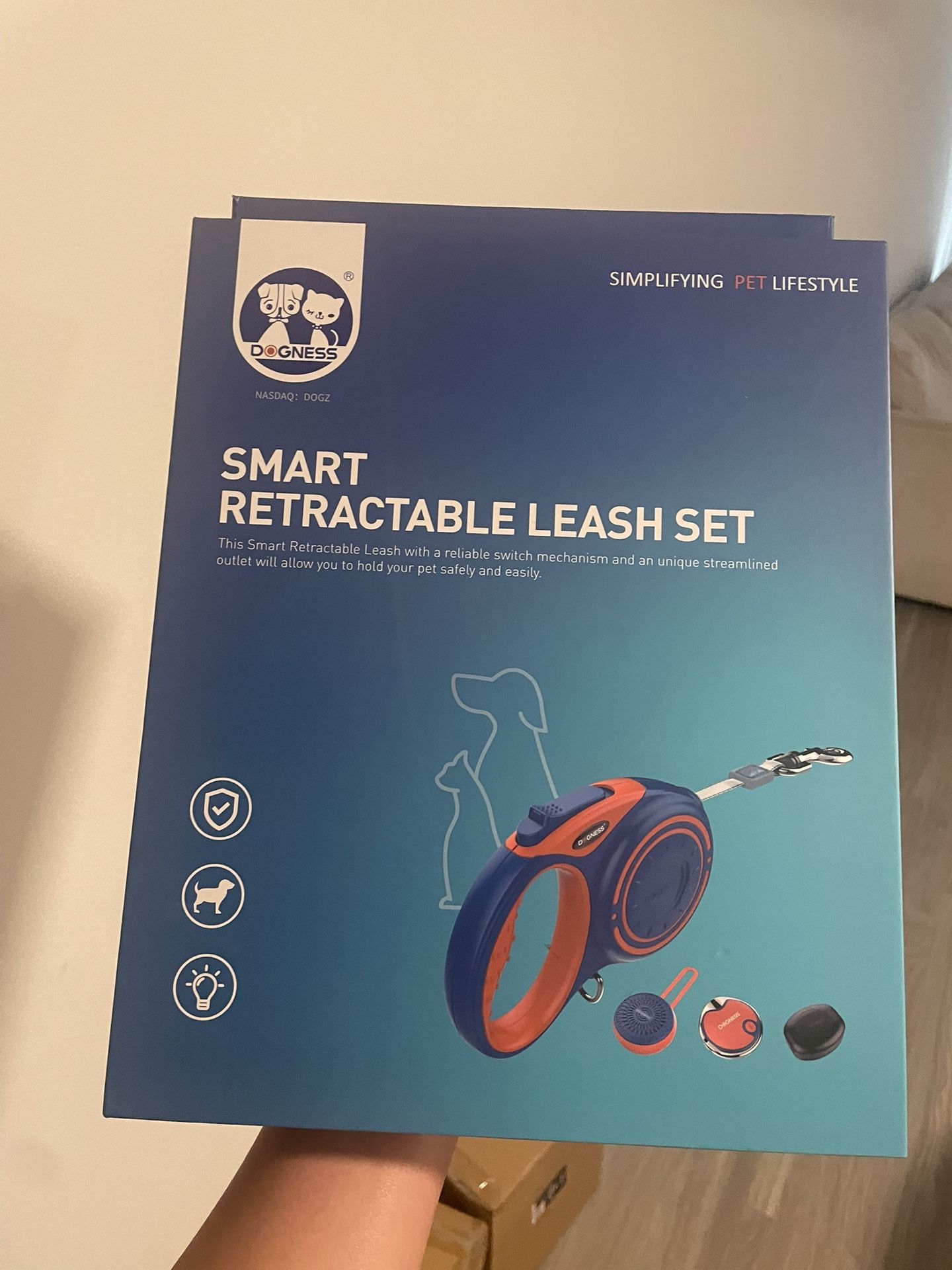 Smart Retractable Dog Leash Kit