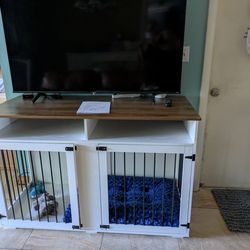 Dog crate furniture