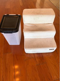 Dog Food Container and Steps