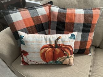 Fall Pillows Brand New Set Of 3