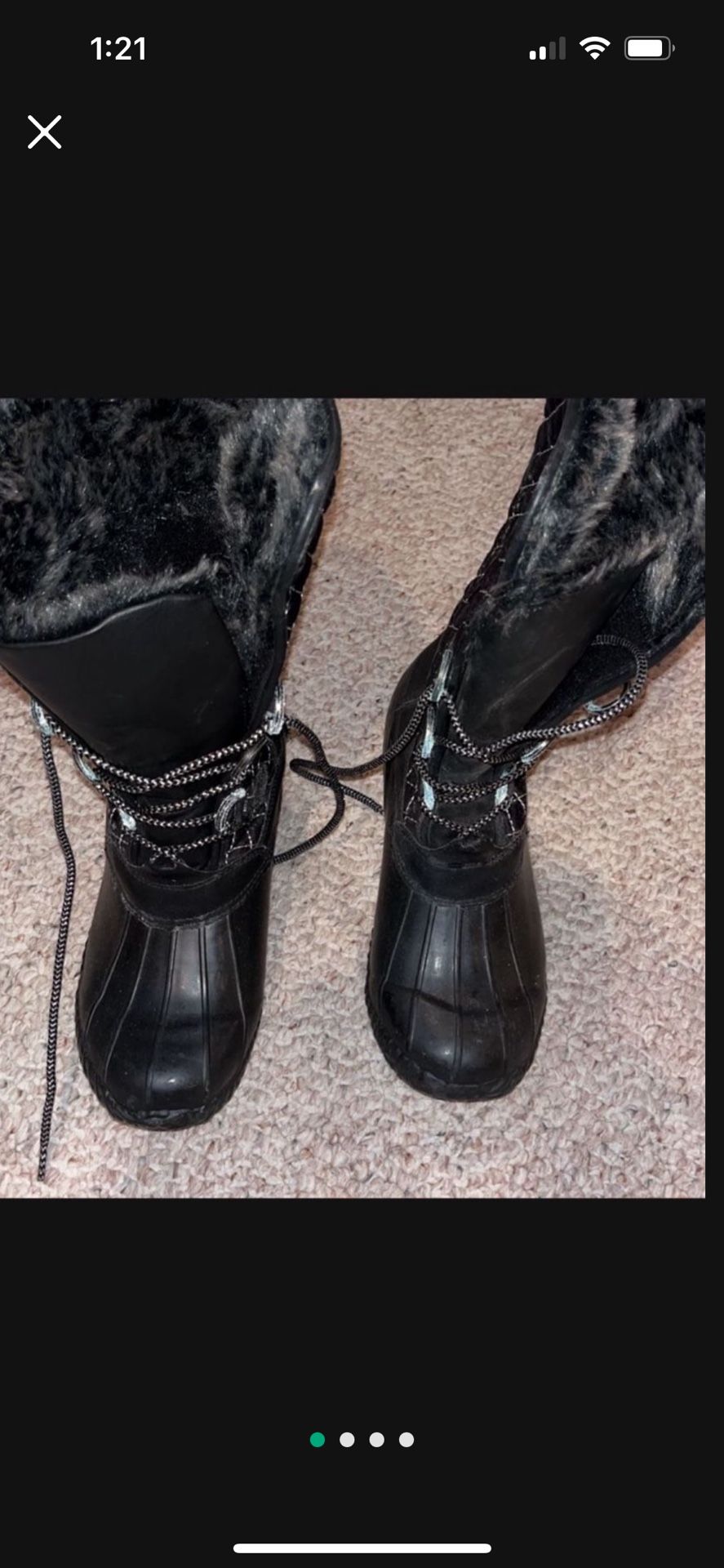 Boots Girls size 4 (Never Worn ) 15.00dollars