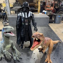Mattel Dinosaurs And Darth Vader