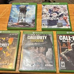 Xbox One 5 Games: Call Of Duty, Battle Front , Madden 