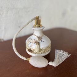 Vintage! Berger White/Gold Cherub Angel Perfume - Parfum Atomizer Bottle  Made in ITALY