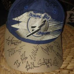 Tampa Bay Lightning Hat Autographed 