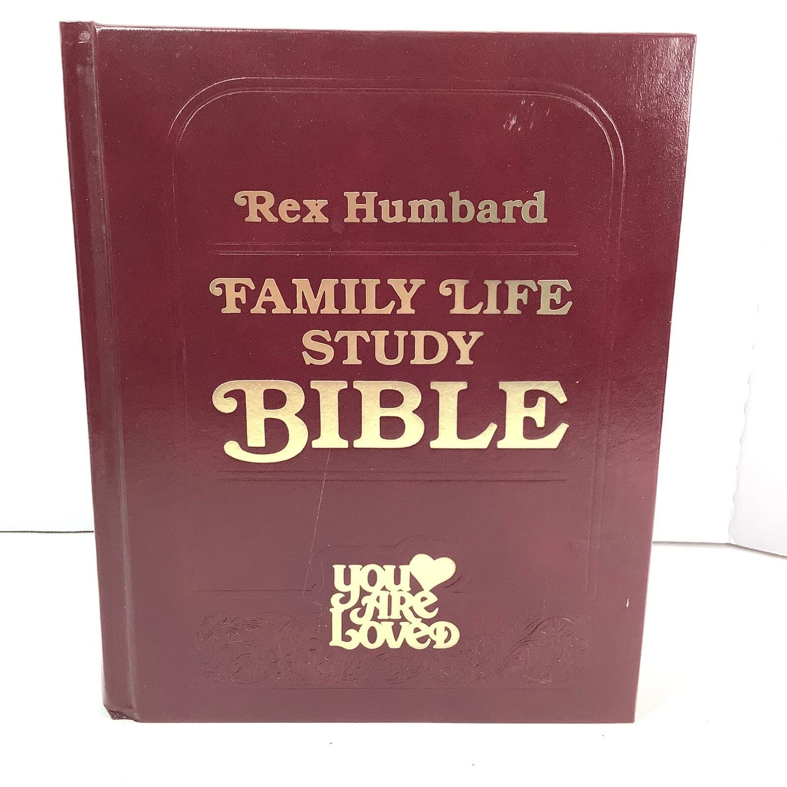 Rex Humbard Family Life Study Bible "You Are Loved" Leather Bound 1982