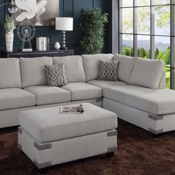 Sectional Sofa With Ottoman