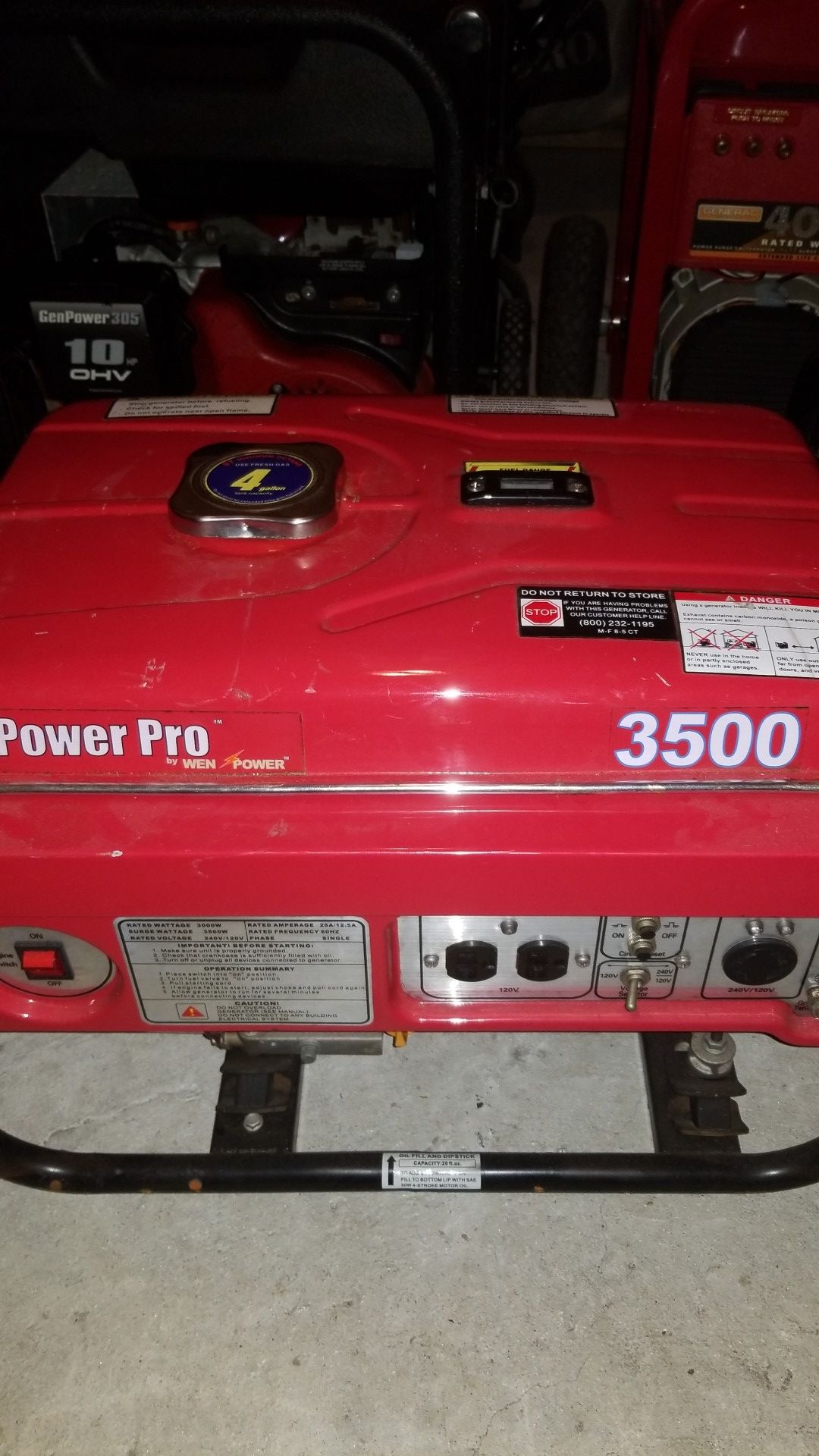A.S.I.S POWER PRO GENERATOR 3500 WATTS IN WORKING CONDITIONS