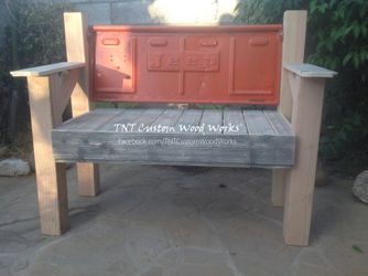 Custom Jeep Bench