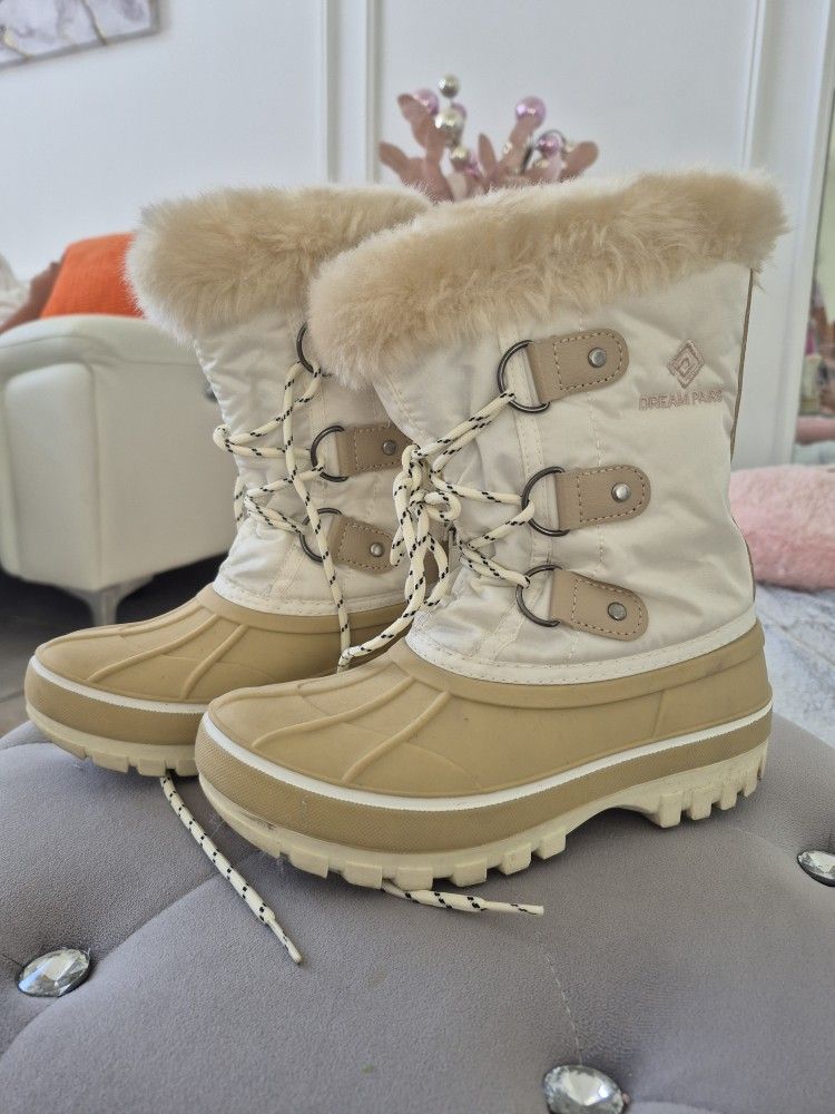 Toddler Snow Boots White