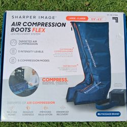 New in Box Sharper Image Air Compression Boots Flex - Large/X-Large