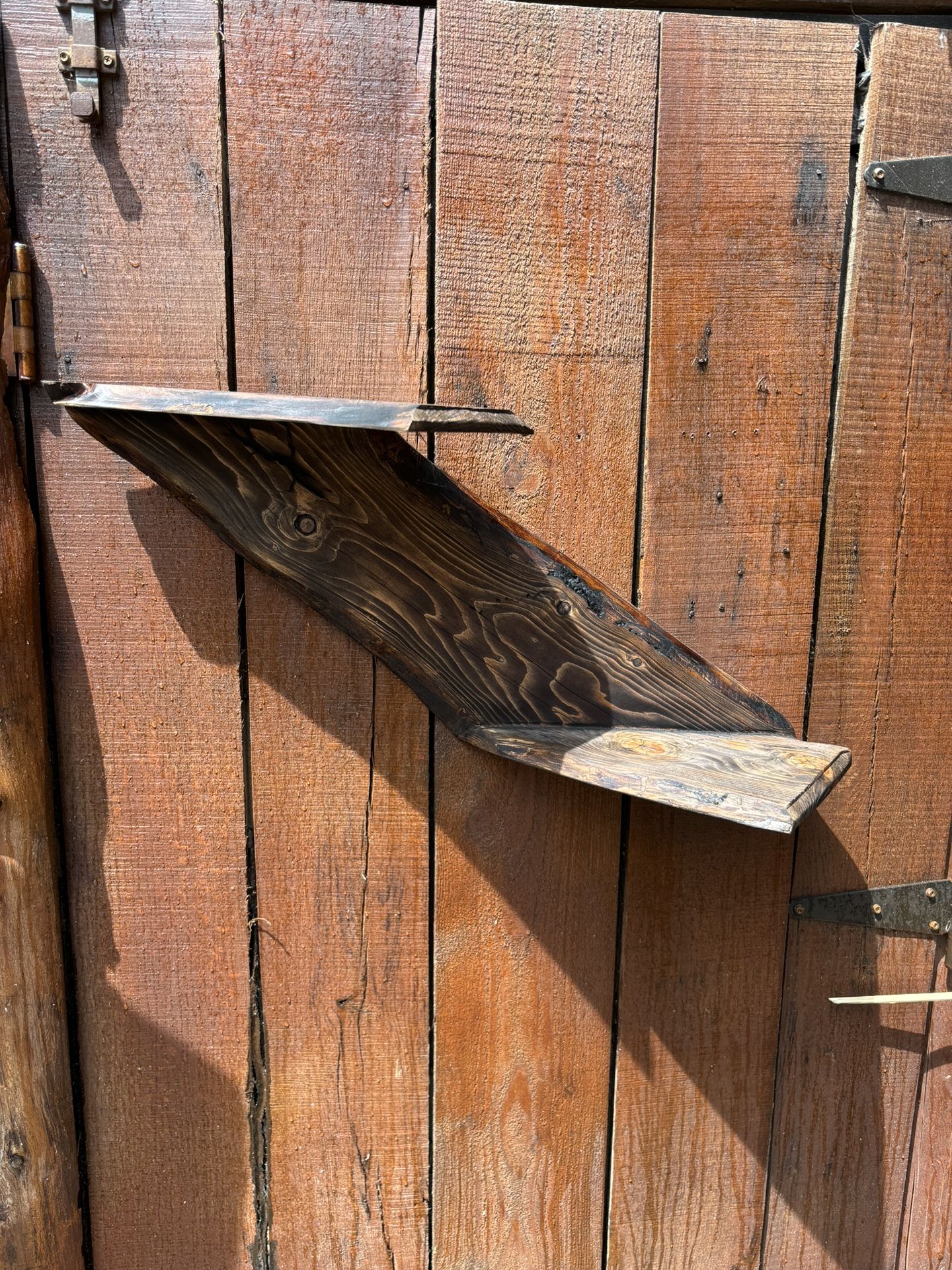 Live Edge. Two Tier. Shelf.
