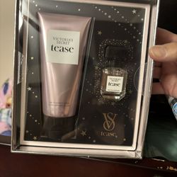 New Victoria’s Secret . TEASE  Set includes:    .25oz Eau de Parfum and Fine Fragrance 3.4oz Lotion -  Free  VBag $22
