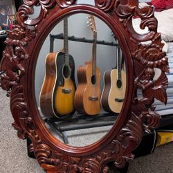 Full wooden mirror