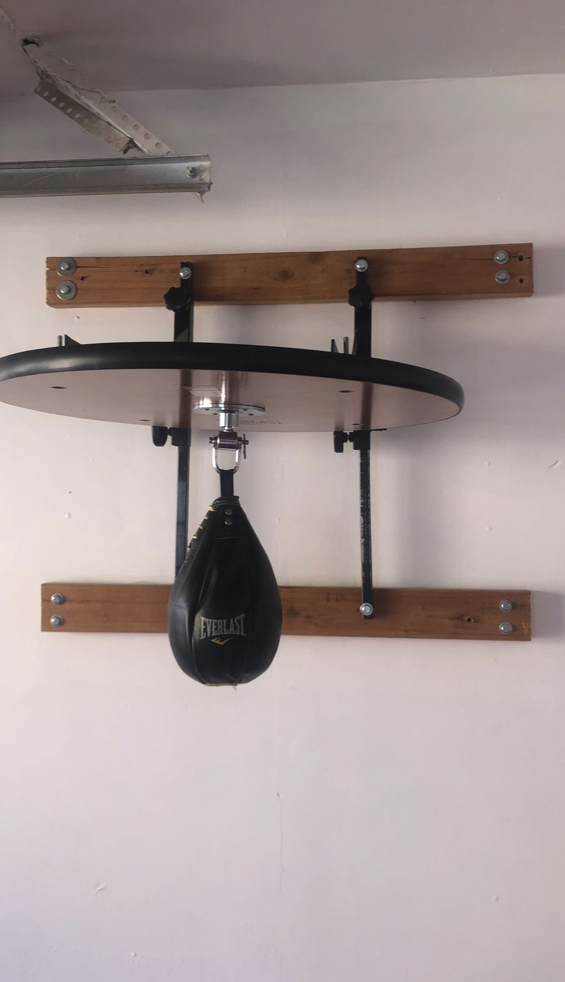 Speed bag wall mount with speed bag