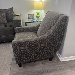 Patterned Accent Chair 