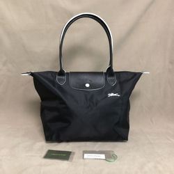 Longchamp Le Pliage 70th Anniversary  Tote Bag size large Black