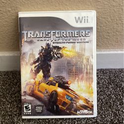 Transformers: Dark of the Moon Stealth Edition Wii Game 