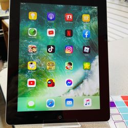 Apple iPad 4th gen unlocked , 64GB storage, WiFi only , it comes with charging cable