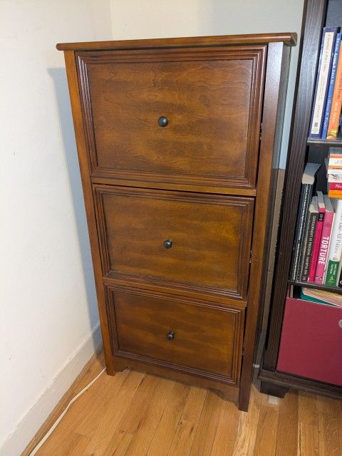 Wood Filing Cabinet 
