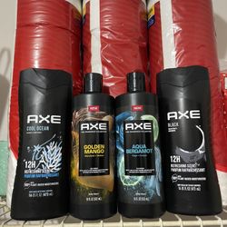 4 NEW Axe Bodywash 
