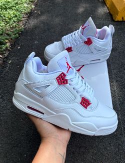 Red Metallic Jordan 4s