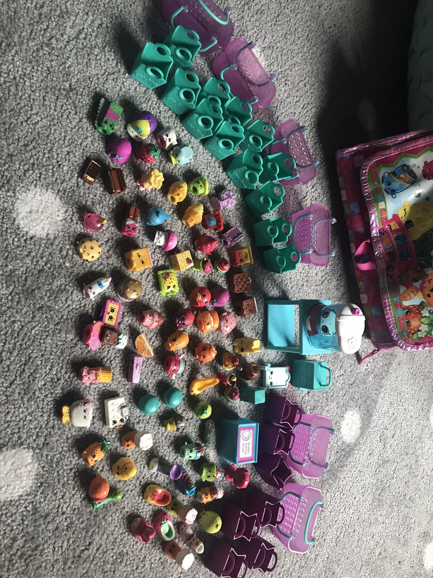 Shopkins collection with carrying case - all for $15 obo