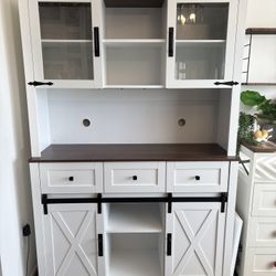 Buffet Cabinet Coffee Bar Farmhouse 