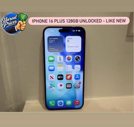iPhone 16 Plus 128GB Unlocked – 100% Battery / 0 Cycles – Like New📲